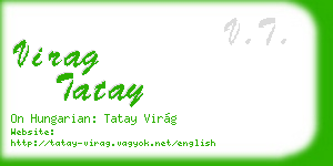virag tatay business card